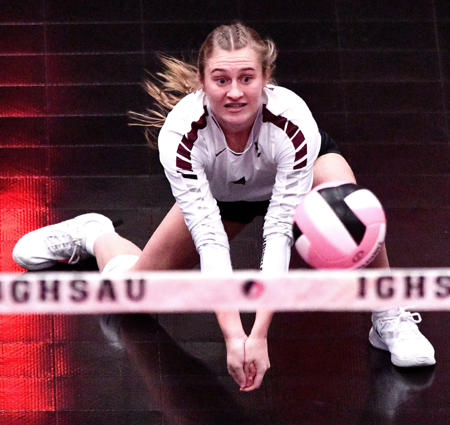 Western Christian vs Hudson state volleyball